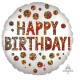 MYLAR SAGOMA TONDA 18" H.BIRTHDAY SATIN.