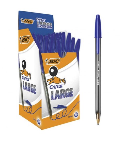 PENNA SFERA BIC CRISTAL LARGE BLU 50PZ