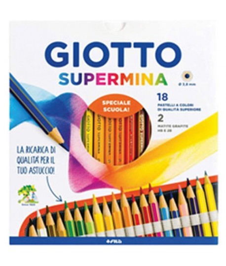 PASTELLI GIOTTO SUPERMINA 2363 18 COLORI