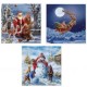 TOVAGLIOLI NATALE CM33X33 20PZ BLU DECOR