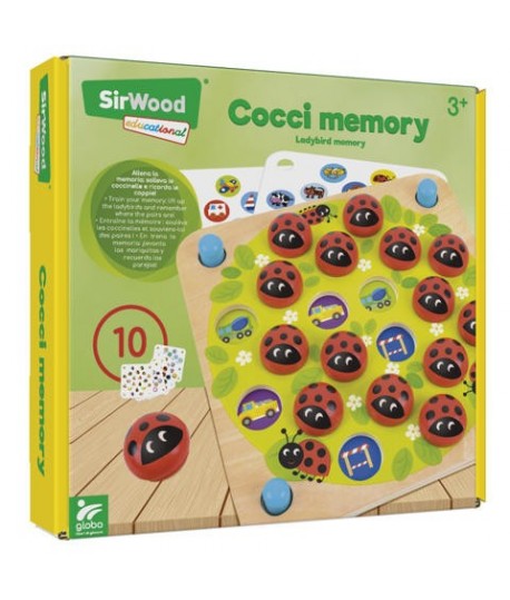 GLOBO 41608 GIOCO LEGNO MEMORIA COCCINEL