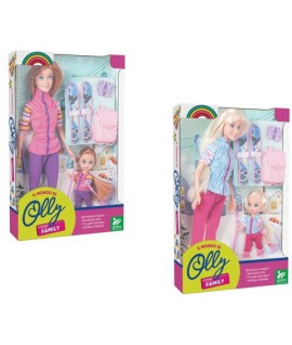 GLOBO 41713 BAMBOLA OLLY SCIATRICE+BABY