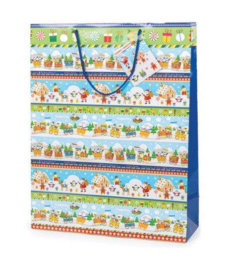 SHOPPER STAR NATALE TRENINO 50X65 488