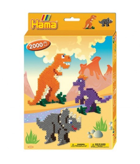 HAMA 3434 PERLINE*STIRO DINOSAURI 2000PZ