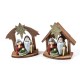 PRESEPE CERAMICA/LEGNO 13X6X15H 58014