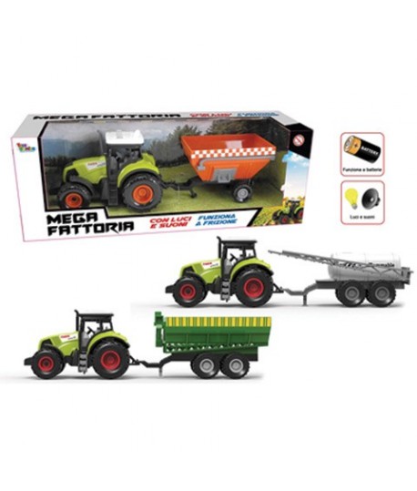 TOYS 27355 TRATTORE CON RIMORCHIO