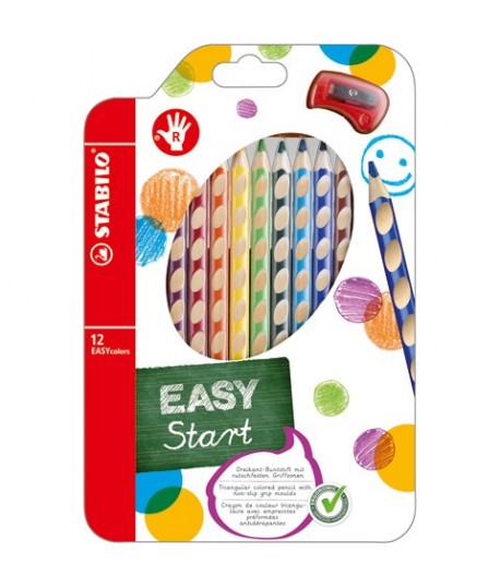 PASTELLI STABILO 332 EASYCOLOR.12C DESTR