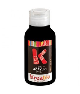 TEMPERA ACRILICA KREABLE 100ML NERO