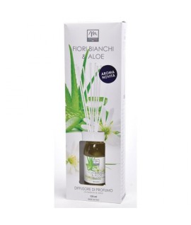 DIFFUSORE ESSENZE 125ML ALOE&FIORI BIANC