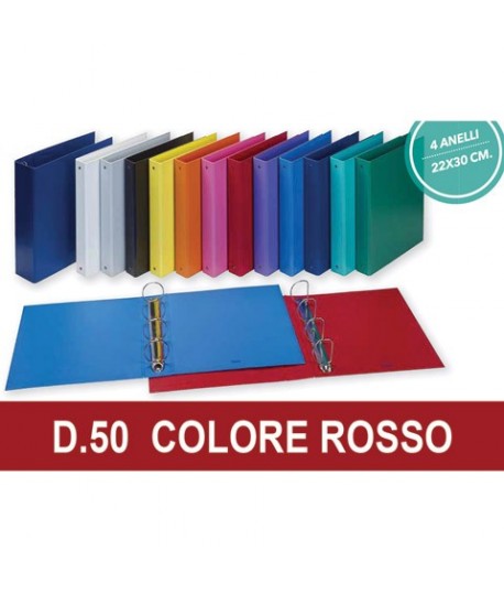 COPERTA EUROPA 22X30 4A D.50 ROSSO