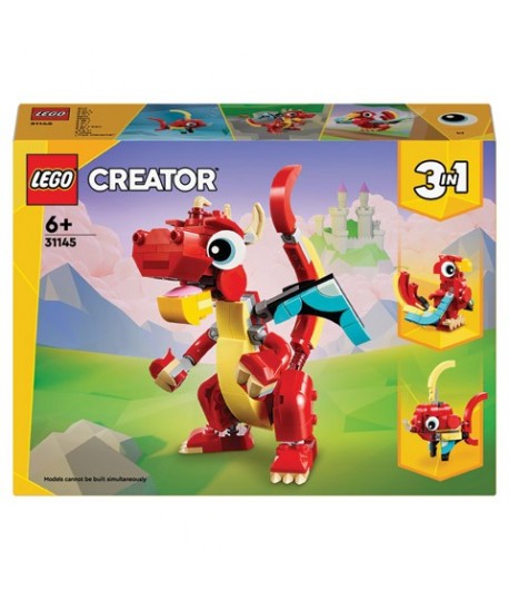 LEGO CREATOR 31145 DRAGO ROSSO