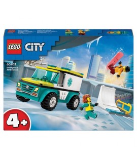 LEGO CITY 60403 AMBULANZA e SNOWBOARDER