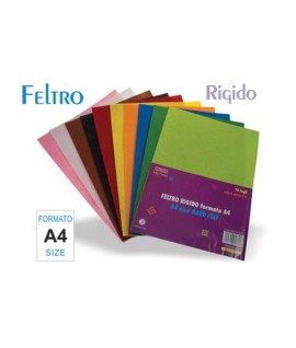 FELTRO RIGIDO A/4 10 FF.ASSORTITI WILER