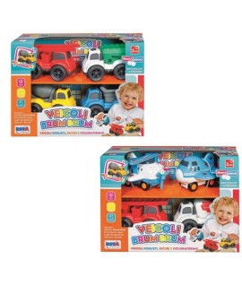 SUPERTOYS 11625 SET 4 VEICOLI FRIZIONE