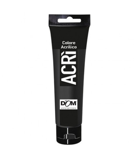 TEMPERA ACRILICA DOM 100ML NERO CARBONIO