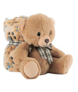 COPERTINA C/PELUCHE 13066 ORSO TEDDY