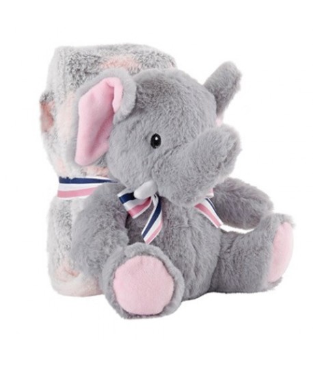 COPERTINA C/PELUCHE 13068 ELEFANTE ALLIE