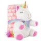 COPERTINA C/PELUCHE 13071 UNICORNO TIARA