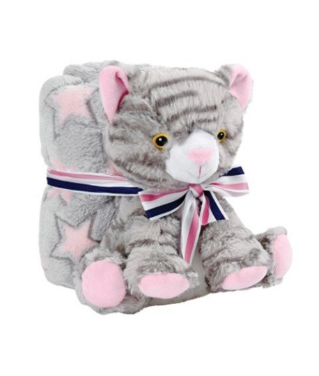 COPERTINA C/PELUCHE 13072 GATTO CANDY