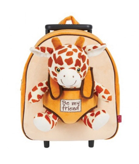 ZAINO TROLLEY 13073 C/PELUCHE GIRAFFA