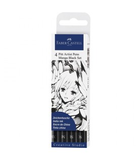 PITT ARTIST PEN MANGA NERI 4PZ 267121