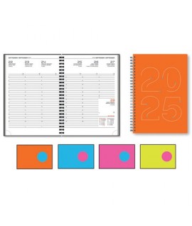 AGENDA SETTIM.17X24 CB FLUO I37ZS SPIRAL