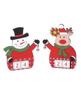 CALENDARIO NATALE LEGNO 13X3X17H 631361