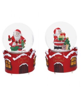 GLOBO NEVE BABBO NATALE D8X12H 637794