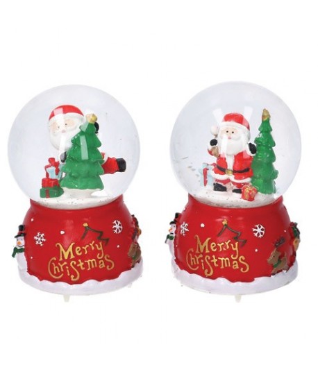 GLOBO NEVE BABBO+MUSICA+LED H12 637798