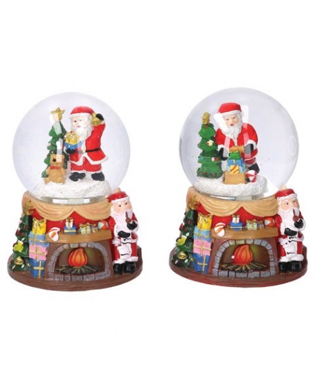 GLOBO NEVE BABBO+MUSICA+LED H20 637801