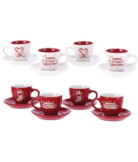 TAZZINE CAFFE' NATALE 4PZ 103587