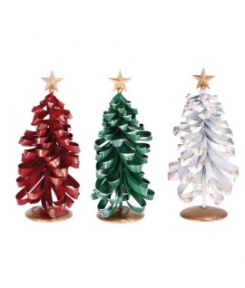 ALBERO NATALE METALLO D17X48H 103752