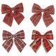 FIOCCO TESSUTO TARTAN NATALE CM34X108616