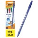 PENNA SFERA BIC CRISTAL SOFT. BLU BL.4PZ