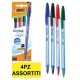 PENNA SFERA BIC CRISTAL SOFT.ASS. BL.4PZ