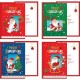 BIGLIETTO BN 12*17 BABBO NATALE 4454 12P