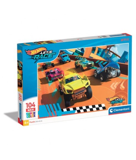 CLEMENTONI 25762 PZL MAXI 104P HOTWHEELS