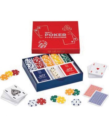 DAL NEGRO 03479 SET POKER CARTE & FICHES