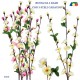 RAMO CON FIORI BIANCHI/ROSA 4PZ G91016