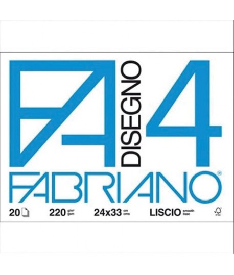 ALBUM FABRIANO 4 220G 24X33 SQUADR 20FF