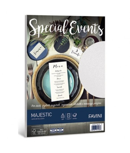 CARTA SPEC EVENTS 120G A4 BIANCO MET 20F