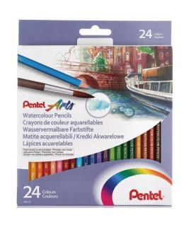 PASTELLI ACQUARELLABILI PENTEL 24PZ