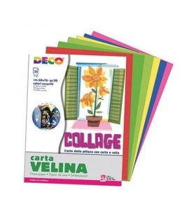 CARTA VELINA 50X76 COLORI ASS. 50F