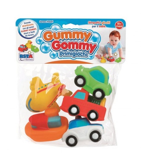 SUPERTOYS 10419 GUMMY GOMMY VEICOLI 5 PZ