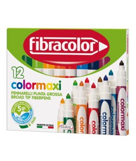 PENNARELLI FIBRACOLOR COLORMAXI 12PZ