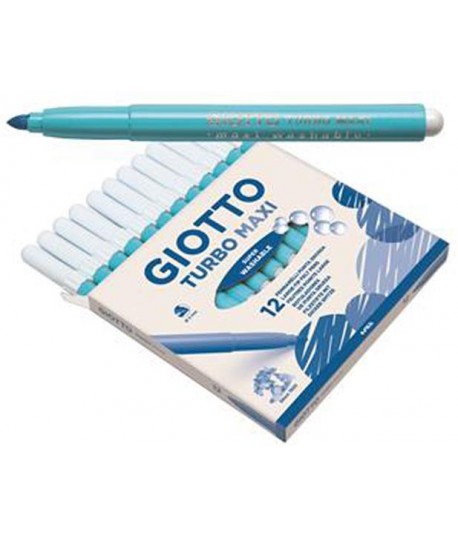 PENNARELLI GIOTTO TURBOMAXI AZZURRO 12PZ