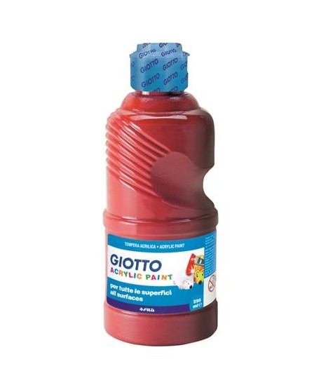 TEMPERA ACRIL GIOTTO 534007 250ML ROSSO