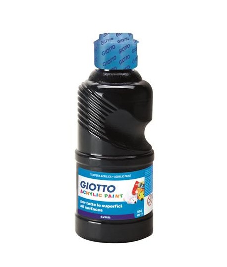 TEMPERA ACRIL GIOTTO 534024 250ML NERO