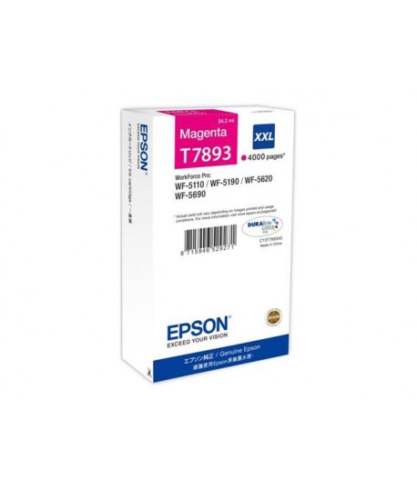 INKJET EPSON T7893 MAGENTA 4 K