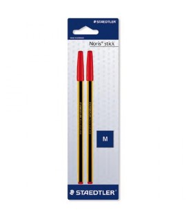 PENNA SFERA STAEDTLER 434 PM ROSSO BL.2